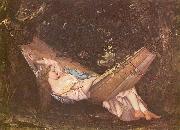 Gustave Courbet hammock oil painting artist